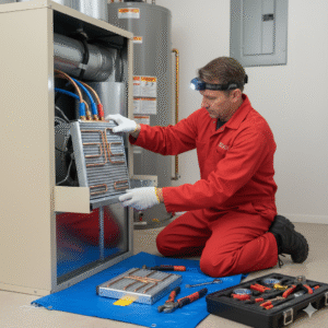 AC evaporator Coil technician